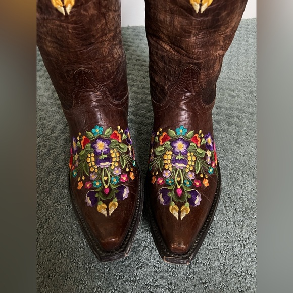 Old Gringo 8.5 B Sora Floral Western Cowboy Cowgirl Boots Valentines Gift - Picture 3 of 10